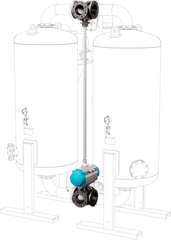 AZ-Umschaltkombination an einer Trocknungsanlage